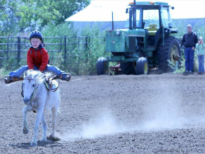 11LS Boy on galloping pony